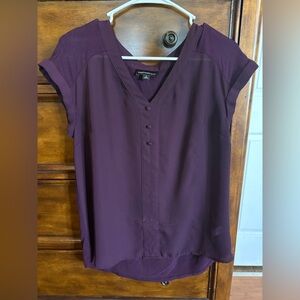Fortune + Ivy Women's Deep Purple Blouse